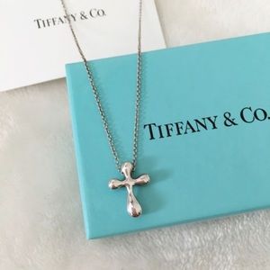 Tiffany & Co. Authentic Sterling Silver Cross Necklace